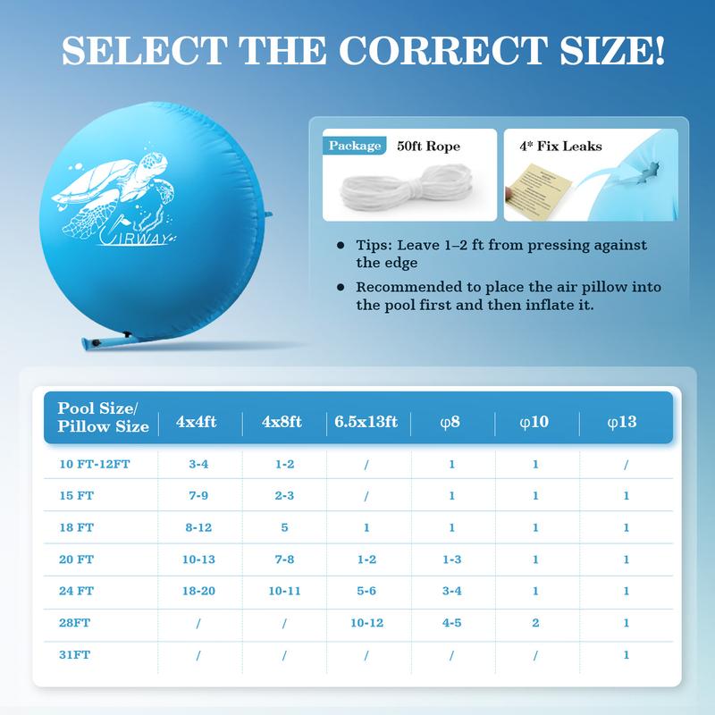 Winter Above-Ground Pool Pillow
